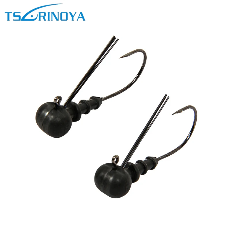 

Tsurinoya Tungsten Steel Jig Head Fishing Hook FishHooks for Soft Lure 2.3/3.3g/4g Fishing Accessories