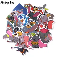 100 компл./лот Flyingbee 20 шт./компл. Дамбо милые граффити наклейки для детей DIY Чемодан ноутбук скейтборд наклейка для велосипеда X0008