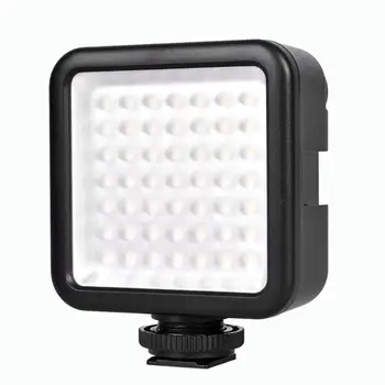 

Flash Mini Pro Led-49 Video Light Light Intensity 800LM 49 Led Flash Light For Dslr Camera Camcorder Black
