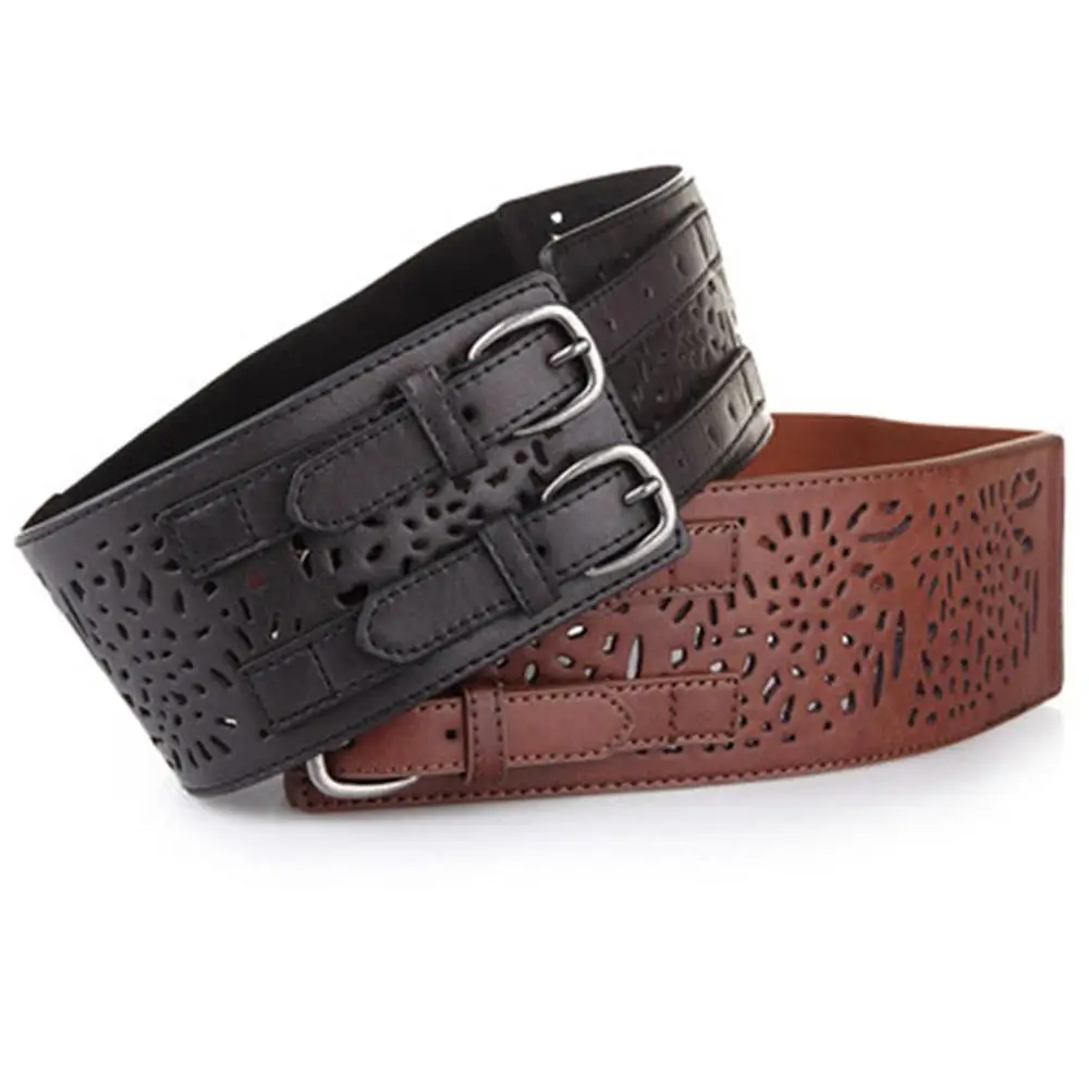 Ma'am Fashion Ladies All-match Brown Black Elastic Waistband Belts Hollow Female Style Elastic Force Wide Belt for Women LDFJ023 Ma'am Fashion Ladies All-match Brown Black Elastic Waistband Belts Hollow Female Style Elastic Force Wide Belt for Women LDFJ023