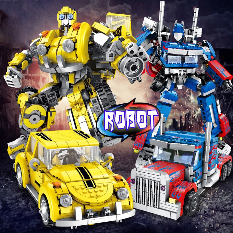 

Movie Series Transformation Building Blocks Set Robot Car Truck Model Deformation Toy for Boy Gift compatible legoinglys Technic