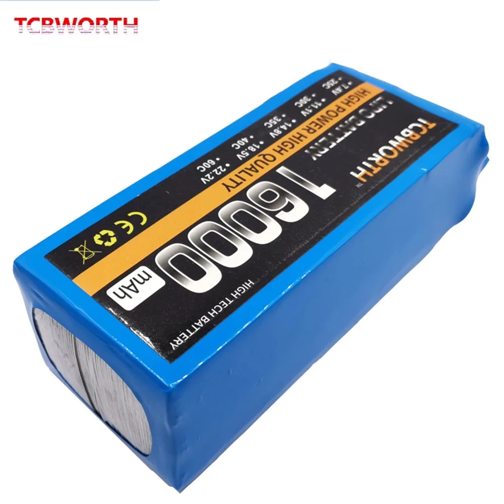 Высокая мощность RC Lipo батарея 6s 22,2 V 16000mAh 25C для RC автомобиль самолет, танк модели игрушек 6s RC Li-Po батареи высокой мощности AKKU