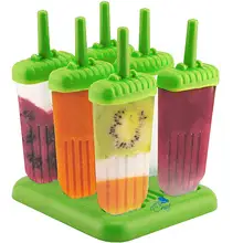 6 Pieces/Set Popsicle Molds Ice Pop Maker BPA Free Ice Cream Tools