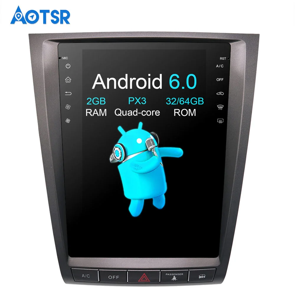 

Aotsr Android 6.0 Tesla style Car No DVD Player GPS Navigation for Lexus GS GS300 GS350 GS450 GS460 Unit Stereo Multimedia