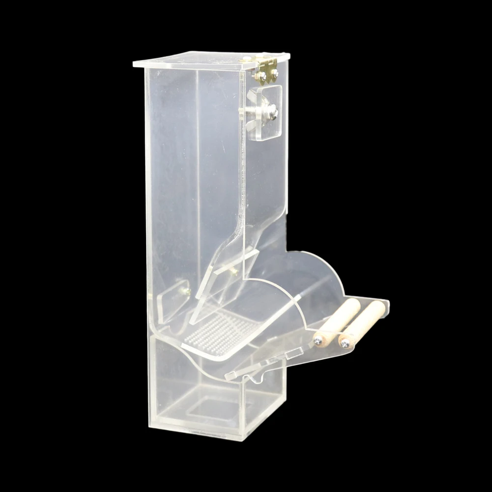 1 Pc Durable Transparent Bird Automatic Feeder Parrot Canary Bird Feeding Box Pigeon Supplies Cage Accessories Feed Devices