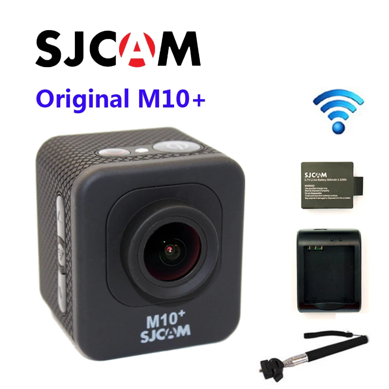 

Free Shipping!! Original SJCAM M10+ WIFI 2K GYRO ACTION CAMERA NTK96660 +Monopod+Battery Charger+Extra 1pcs Battery