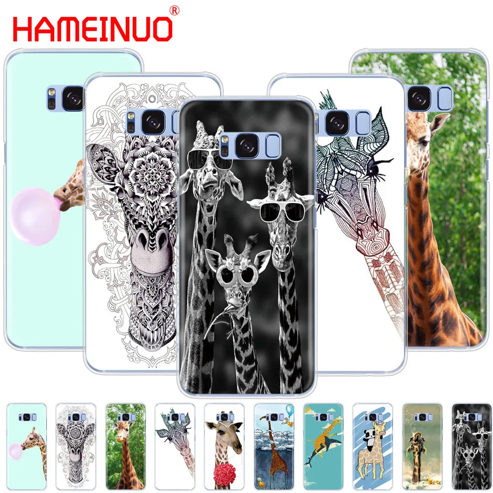 HAMEINUO Жирафы милые животные сотовый телефон чехол для Samsung Galaxy S9 S7 edge PLUS S8 S6 S5 S4 S3 MINI