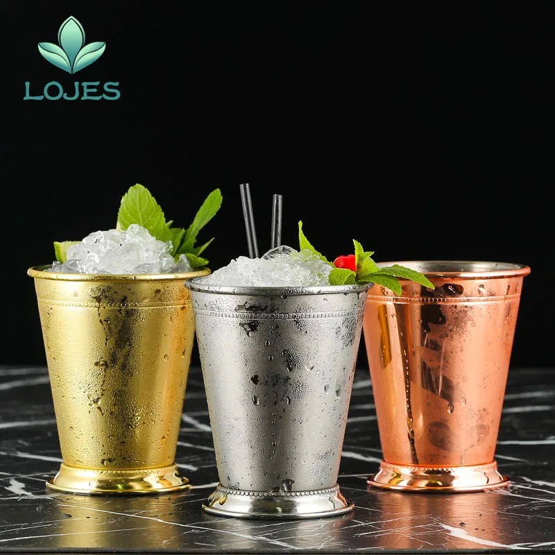304 Stainless steel Mint Julep Cup Stainless Steel Cocktail Mug Cup