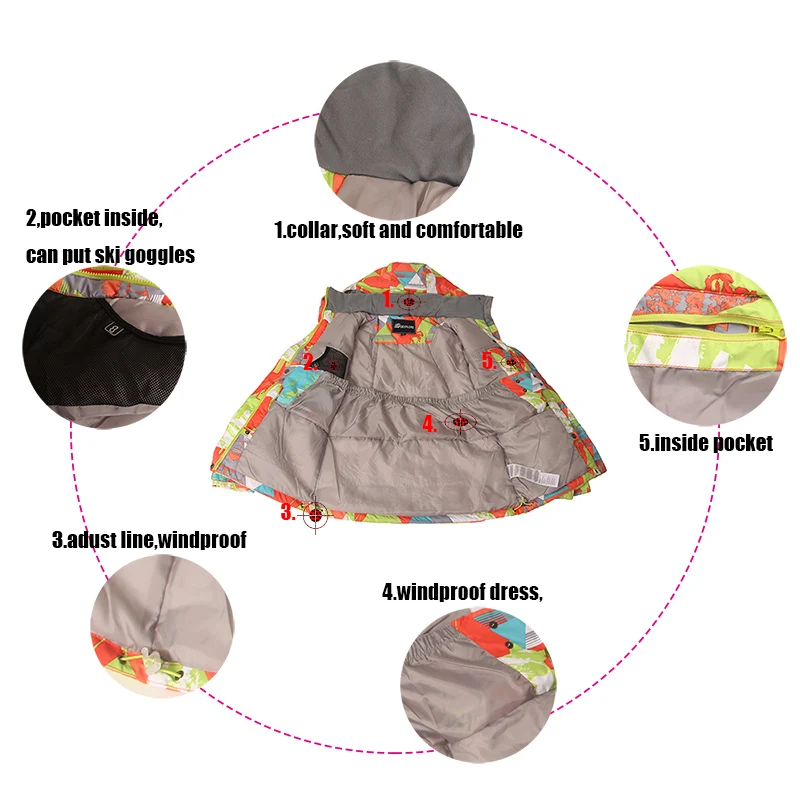Goexplore лыжная куртка женская зимняя теплая водонепроницаемая Спортивная для