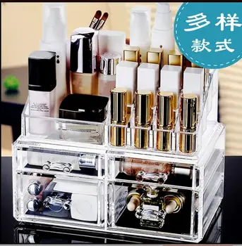

Tabletop plastic drawer, acrylic shelf, large size