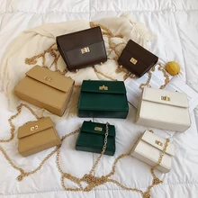 White Women's Bag Designer Chain Bag Solid Small Shoulder Bags Messenger Crossbody Leather Mini Flap Lady Fashion Classic Female White Women's Bag Designer Chain Bag Solid Small Shoulder Bags Messenger Crossbody Leather Mini Flap Lady Fashion Classic Female
