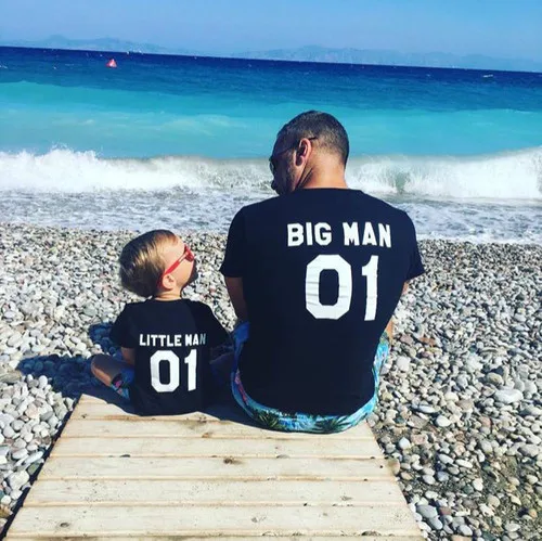 

1 предмет, рубашка для всей семьи с принтом «Big Man Little Man 01» Футболки для папы и меня одежда для папы и сына и дочки одинаковые комплекты для семьи, одежда