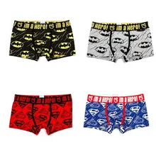 Man Boxers Sexy underpant Cotton Panties Shorts Cartoon Printing Superman Batman Lace Trim Women's Underwear Couple underwear