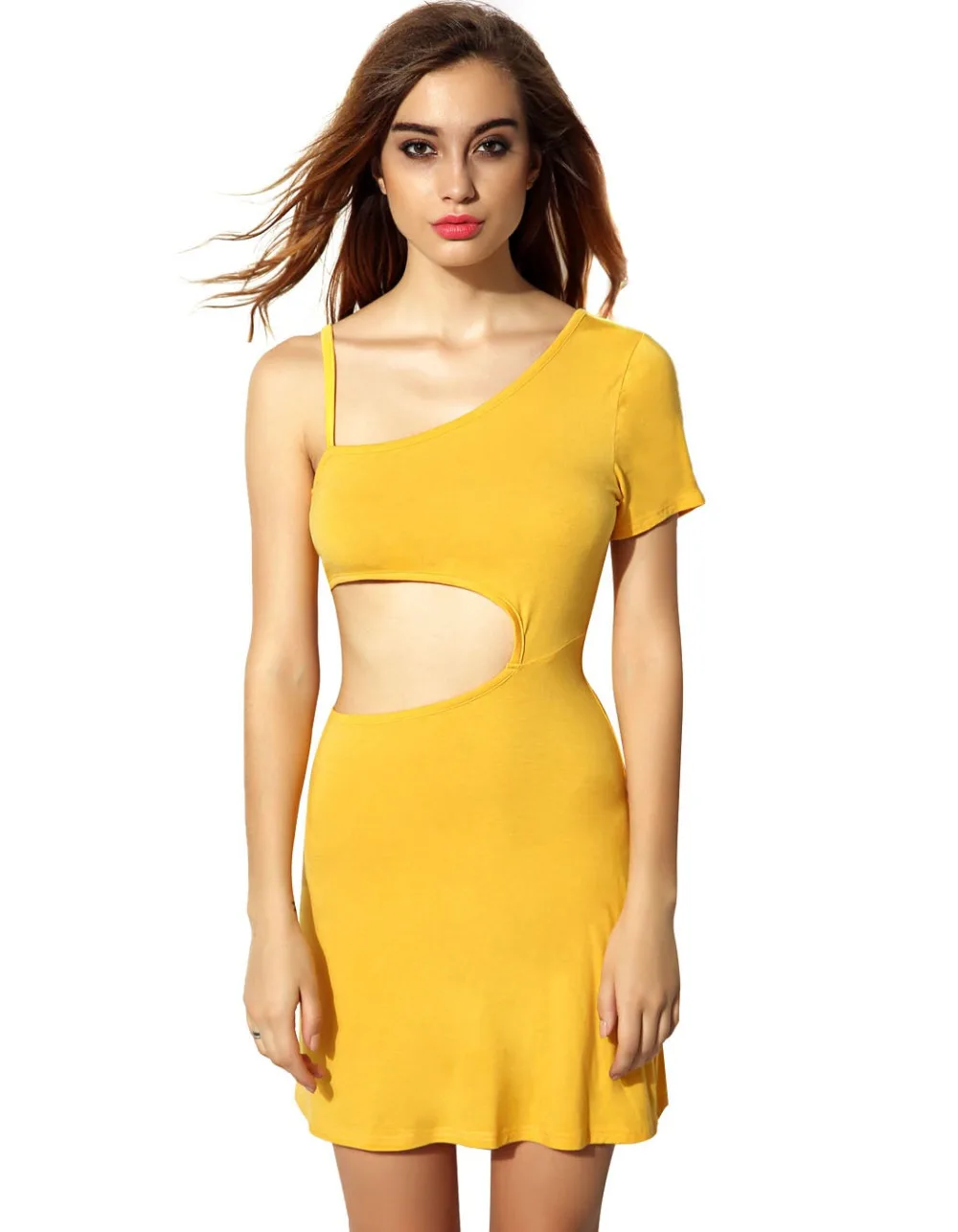 Sexy One-Shoulder Slim Dress