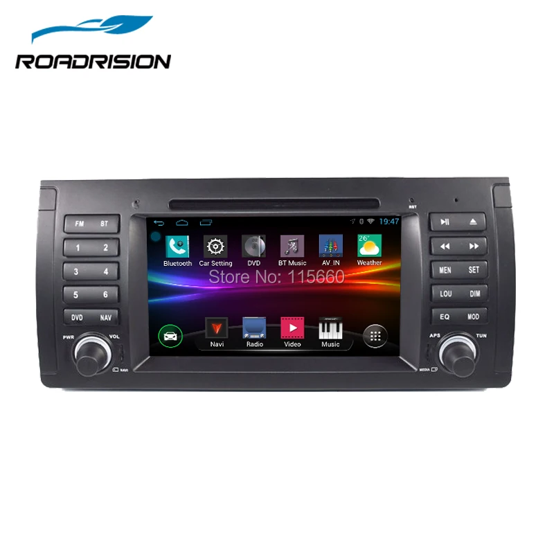 RoadRision 7 &quotAndroid 6 0 Авто DVD GPS навигация для BMW E39/X5/M5/E38/E53 с Bluetooth RDS радио SWC USB SD wifi Canbus |
