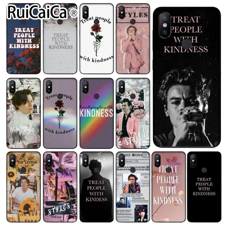 Ruicaica Harry Styles Treat People With Kindness Unique Design Phone Cover for Xiaomi Mi 8 SE 6 Note 3 MIX 2 2S | Мобильные телефоны
