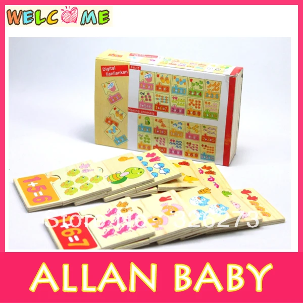 Free shipping New Educational puzzles in animal and fruit educational kid toys mathematic PT019 | Игрушки и хобби