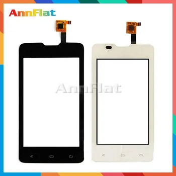 

10pcs/lot High Quality 4.5" For Fly IQ449 Touch Screen Digitizer Front Glass Lens Sensor Panel Black white Free shipping