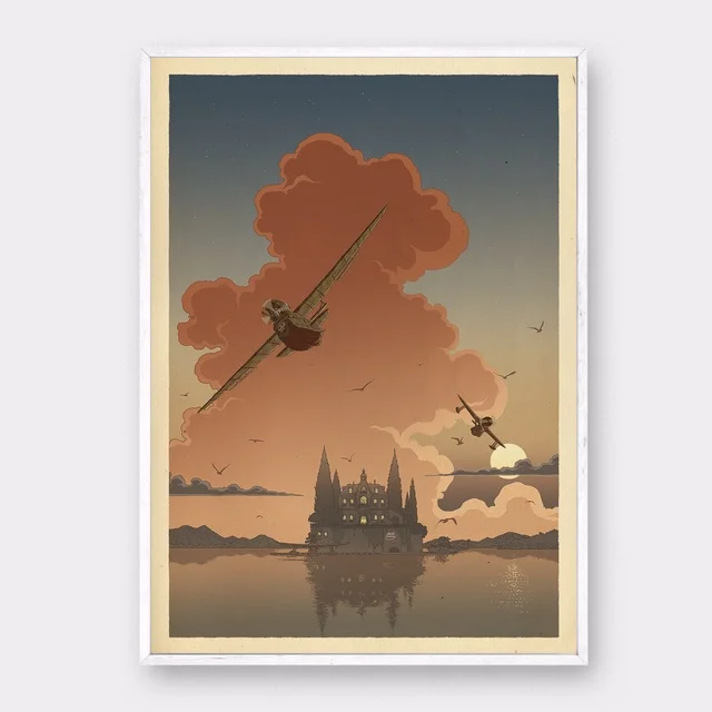 Skup Hayao Miyazaki Ponyo na klifie plakat księżniczka Mononoke plakat film plakat na ścianę zdjęcia do salonu bez ramki