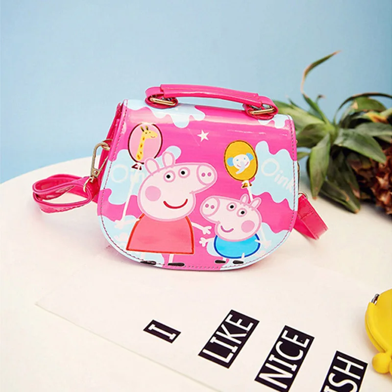 Peppa Свинья сумки через плечо для девочек Джордж игрушка свинья ребенок девочка мальчик каваи детский сад Рюкзак кошелек сумка игрушки