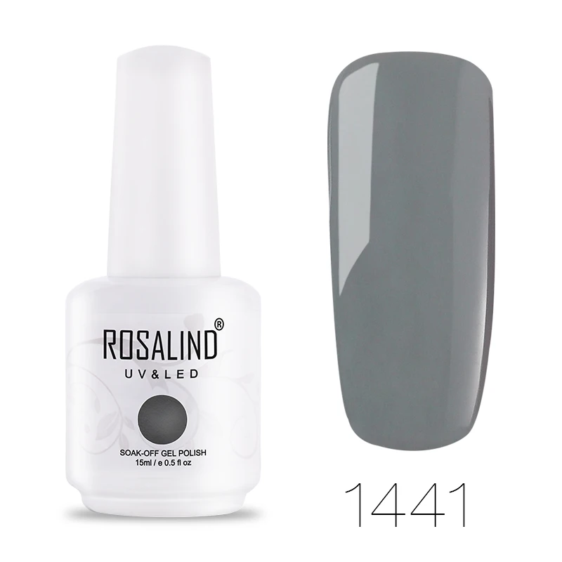 ROSALIND гель 1S 15 мл 60 цветов лак для ногтей Vernis Гель-лак для ногтей полуперманентный впитывающий Гель-лак для ногтей - Цвет: 1441