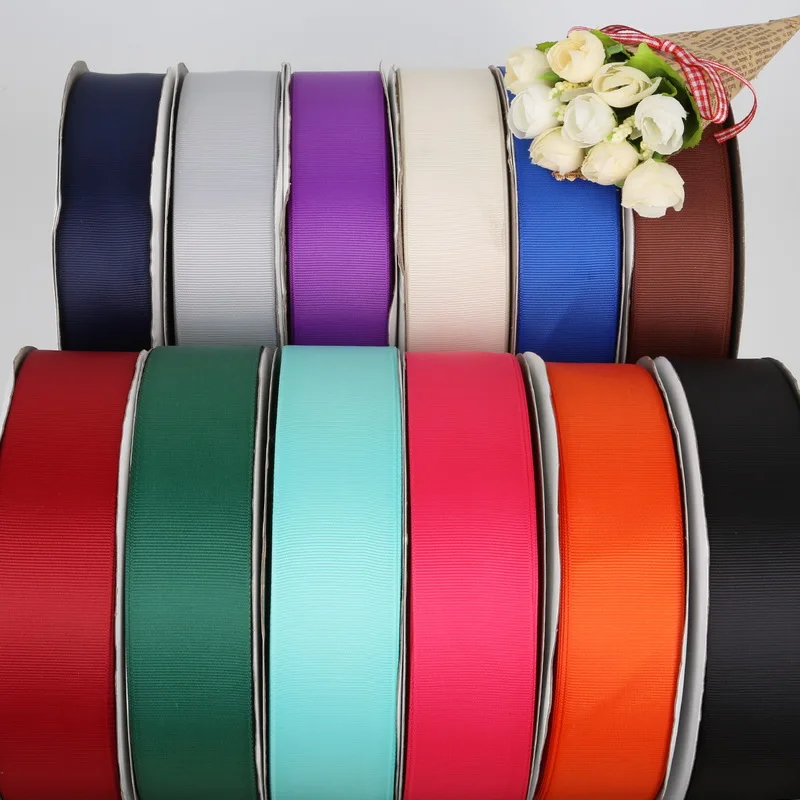 Горячая Распродажа 5 ярдов смешанных цветов ширина 38 мм Grosgrain ленты для свадебной