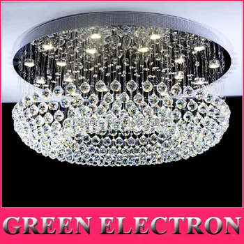 

Modern Crystal Ceiling Light Living Room Lamp Round Hanging Crystal Lights Hotel Lobby Crystal Lamp Engineering lamps