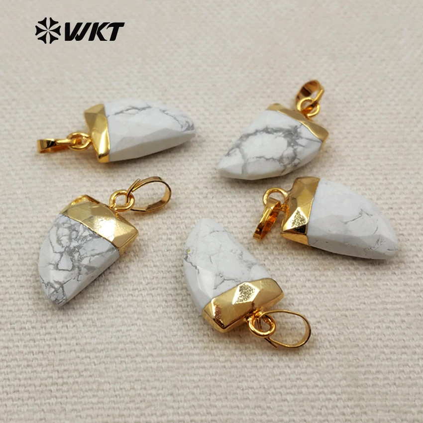 WT-P1274 wkt опт очаровательное Новое поступление модные белые каменные украшения элегантные пуговицы ожерелье подвеска