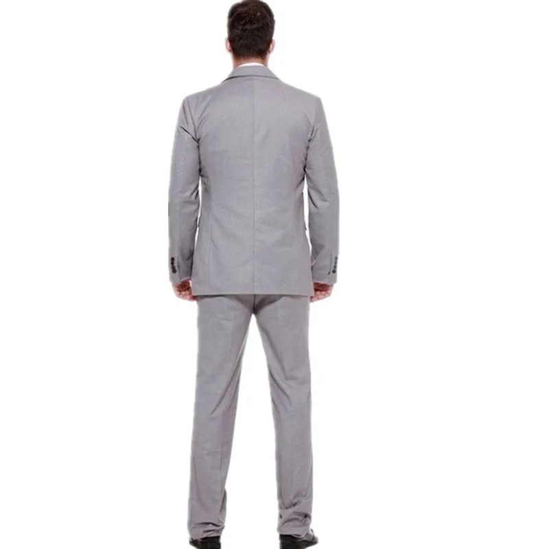 Gentleman charming the groom suits fashion one button three-piece men suits tuxedos most popular groom suits (jacket+pants+vest)