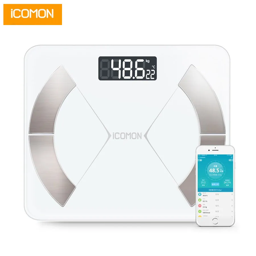 

ICOMON i31 Digital Smart Bathroom Scales Floor Electronic Human Weight Scale Body Fat mi Weighing Scale Bluetooth Balance bmi