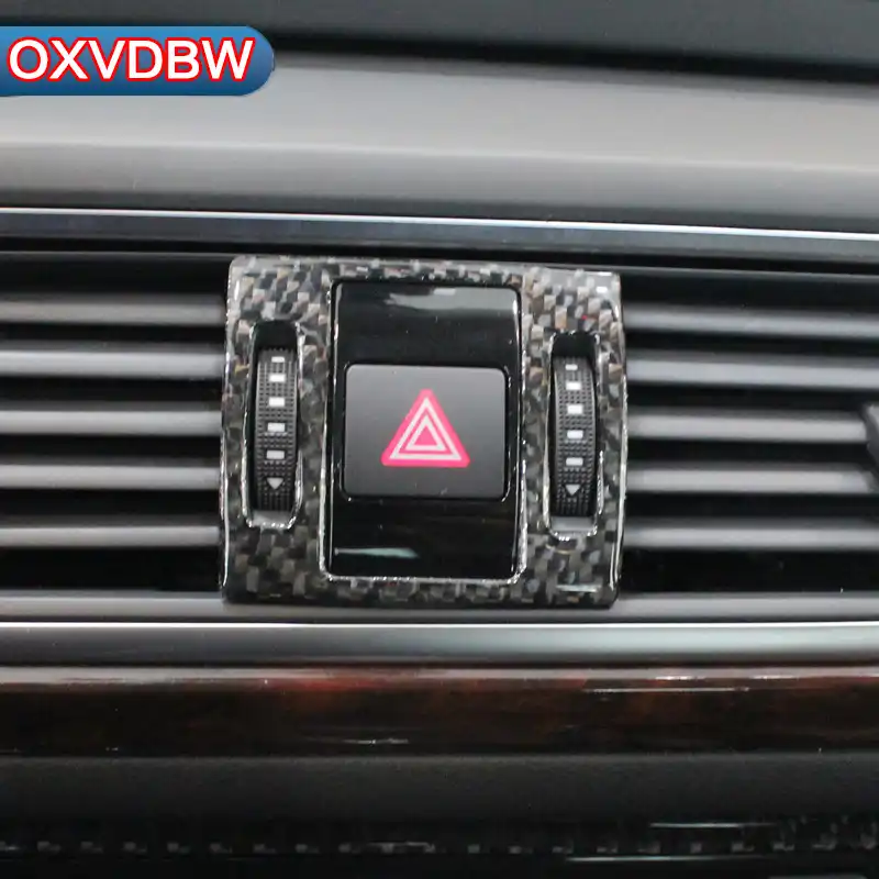 Car Interior Warning Light Sequins Carbon Fiber 3d Sticker For