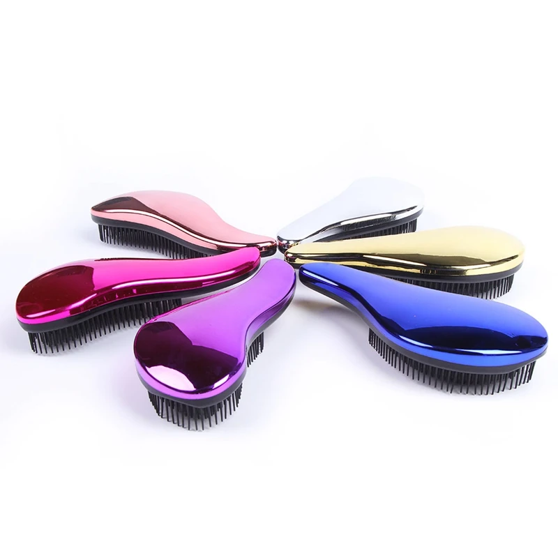

1 Pcs Fashion Salon Styling Tamer Tool Handle Tangle Detangling Knot Free Hair Brush Barber Hair Styling Tamer Combs