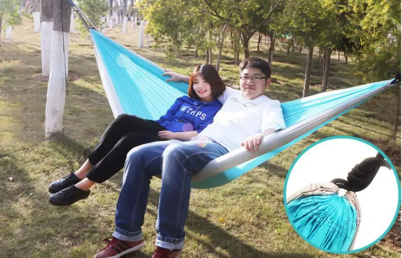 Hanging bed single double parachute cloth student dormitory swing adult mountaineering recreational chair free shipping