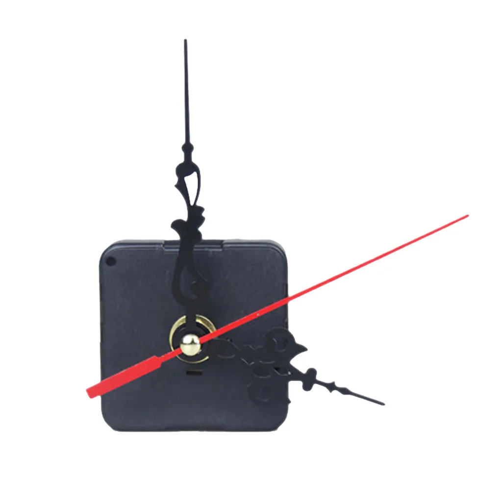 

Sweep Seconds Quartz Movement Wall Clock DIY Replacement Part Set Quartz Movement Mechanism Black Hour Hands Red Second Pointer