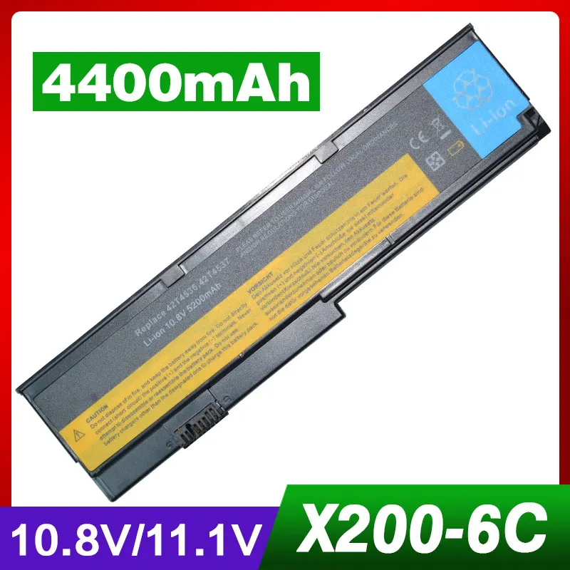 4400 мАч аккумулятор для ноутбука LENOVO X201 X200 X201-3323 X200s 42T4834 42T4835 43R9254 42T4537 42T4539 42T4541 42T4543 42T4536