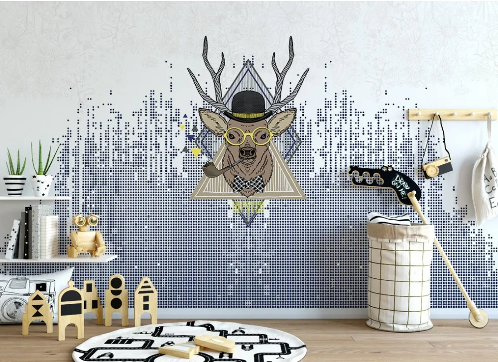 Free Shipping Custom 3D Abstract Elk Mural TV Background Wallpaper Art Mural Kids Wallpaper Interior 3D Wallpaper for Bedroom Free Shipping Custom 3D Abstract Elk Mural TV Background Wallpaper Art Mural Kids Wallpaper Interior 3D Wallpaper for Bedroom