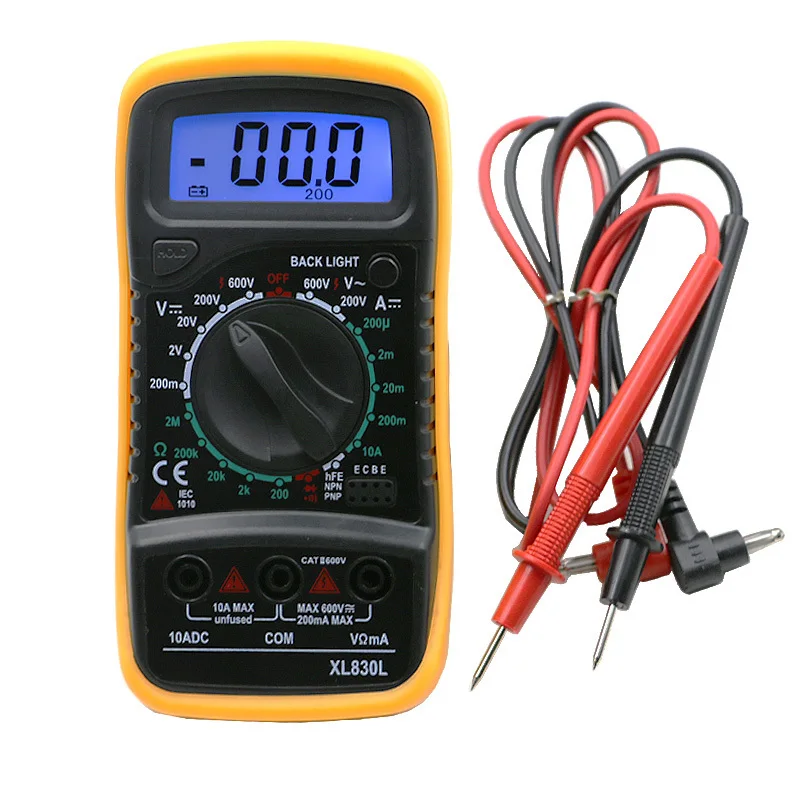 Digital Handheld Tester Meter LCD Multimeter Voltmeter Ammeter AC DC Ohmmeter Volt Tester Current Multitester Blue Backlight Digital Handheld Tester Meter LCD Multimeter Voltmeter Ammeter AC DC Ohmmeter Volt Tester Current Multitester Blue Backlight
