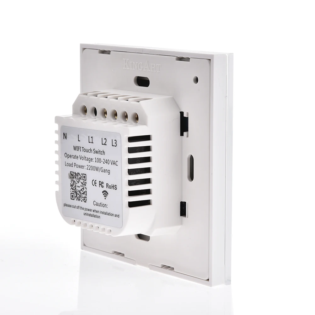 Беспроводной доступ в Интернет+ RF433 переключатель Сенсорный экран настенный светильник Переключатель 1/2/3 настенный сенсорный светильник переключатель умный дом пульт дистанционного управления переключатель(ЕС)(не диммер