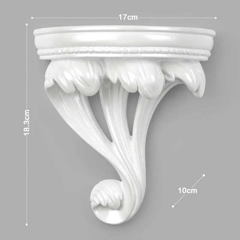 Европейский минималистичный Настенный декор из смолы, стеллаж для хранения, креативная настенная висящая настенная полка, декоративная перегородка, ключница - Цвет: White A