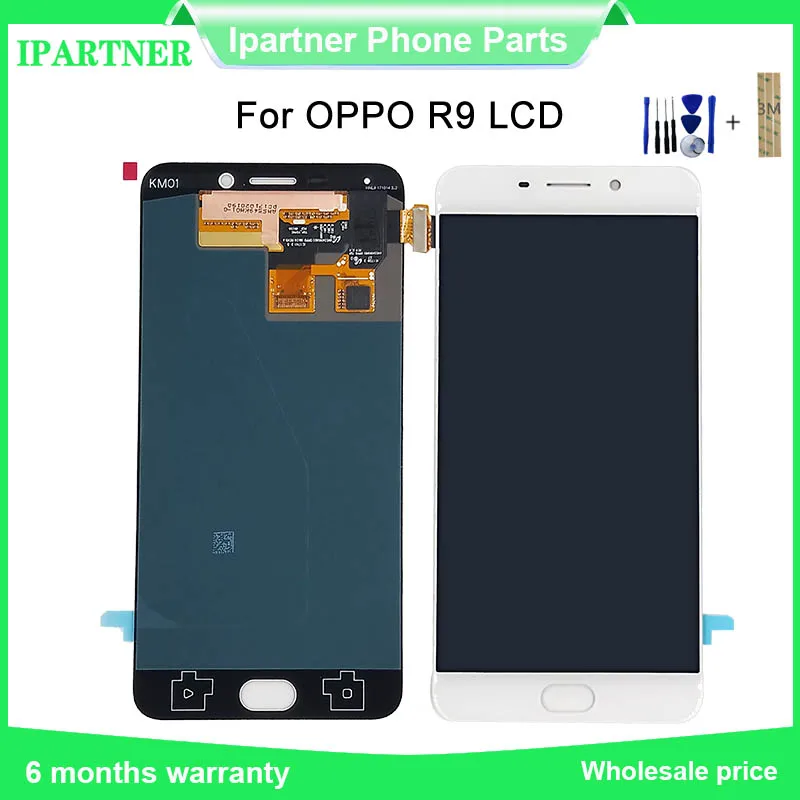 

5.5 Inch White for OPPO R9 R9m R9tm X9009 Full LCD Screen Display Touch Screen Digitizer Assembly for Oppo R9 with Free Tools