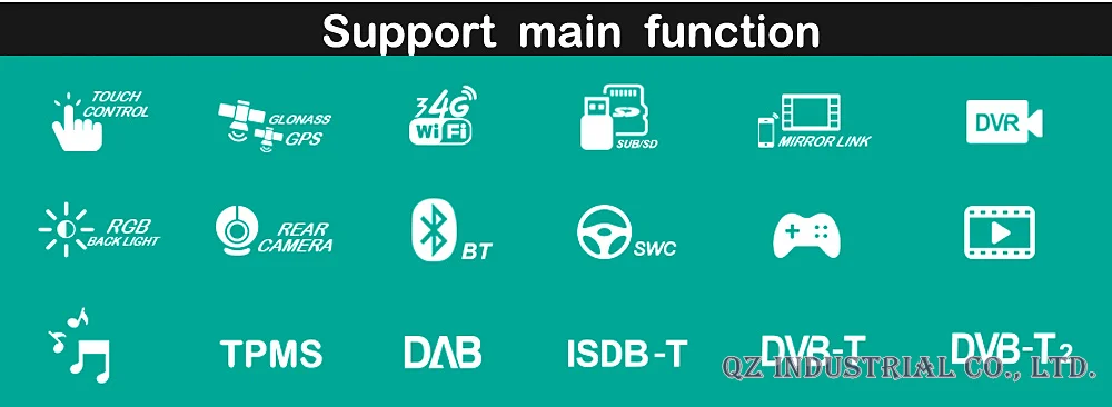 Clearance QZ industrial HD 10.2" Android 8.1 T3 Car DVD for Toyota Camry 55 2015 with 3G 4G WIFI GPS BT Navigation stereoSWC Radio RDS Map 0