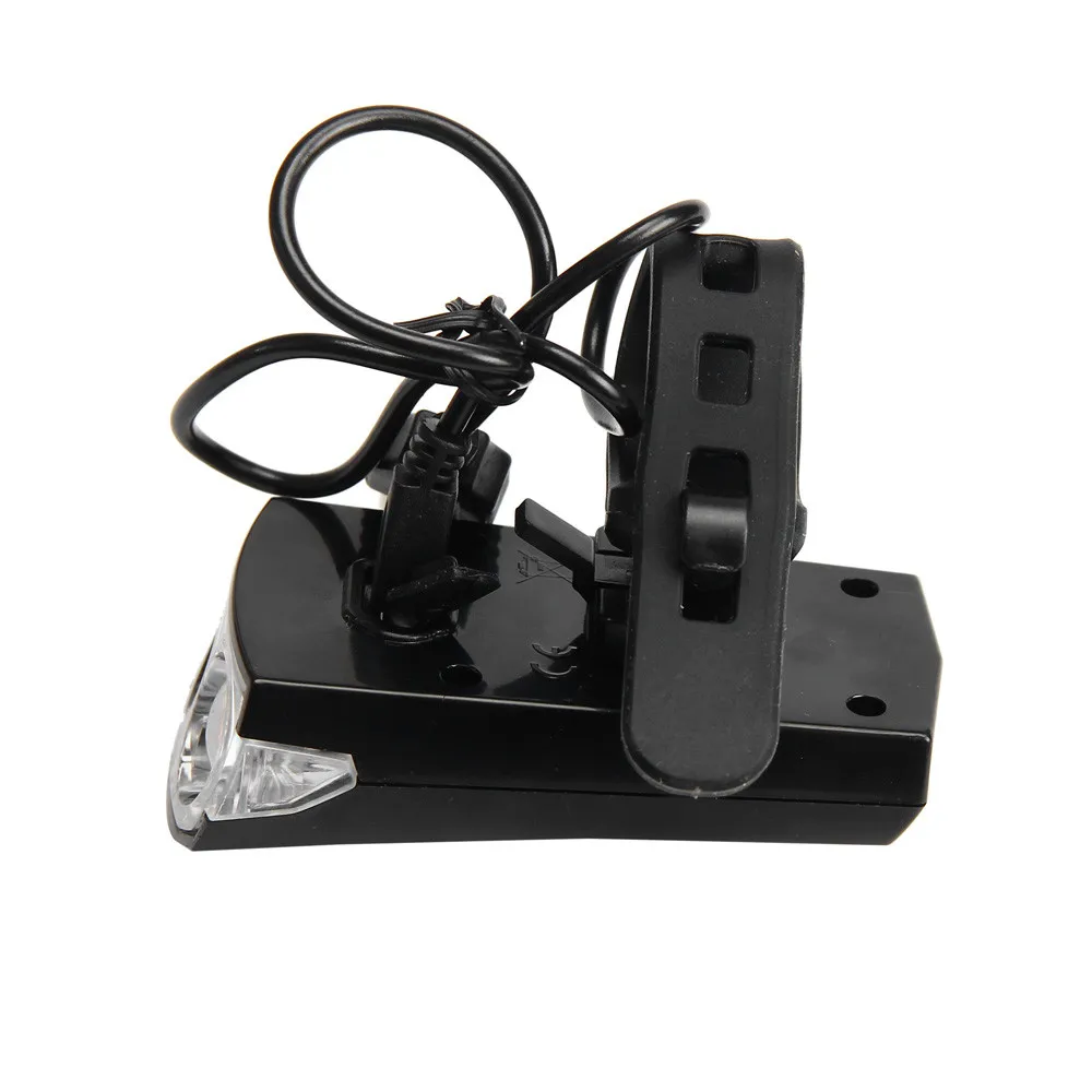 Черный USB Перезаряжаемый светодиодный передний велосипедный головной светильник черный режим постоянный высокий ближний свет мигает# PEX