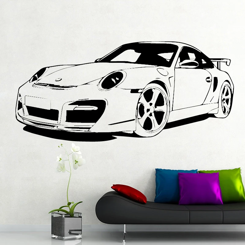 Car Wall Stickers Wall Decals For Boy Bedroom Home Decor Living Room