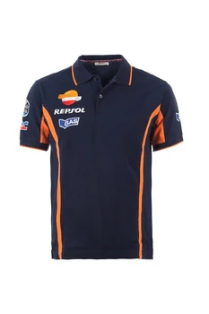 

Free Shipping New Repsol Gas Moto GP Team For Honda Polo Shirt Racing Motorbike Motocross Enduro T Mens