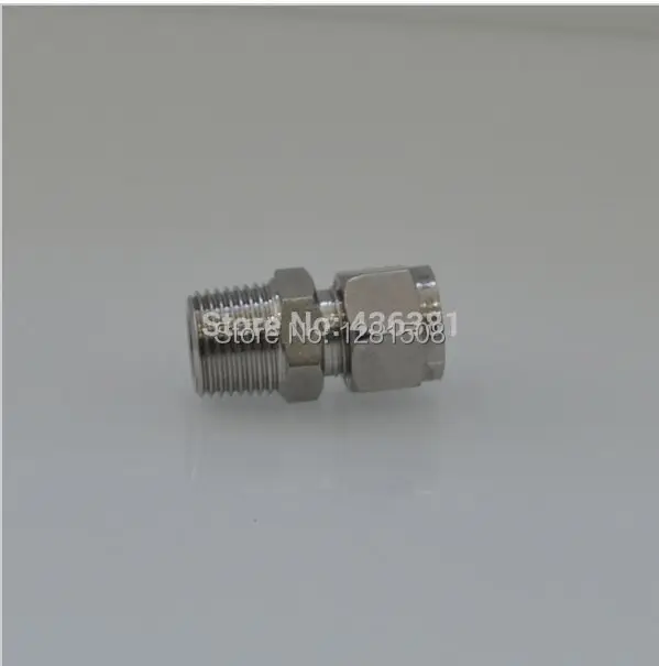 Stainless Steel Compression Pipe Fitting Coupling 1/2" Compression to 1