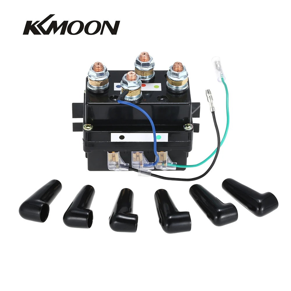

12V Heavy Duty Winch Solenoid Relay Upgrade Equiv 500A Amp Recovery 4x4 17000lb larger contact faces / faster contact closure