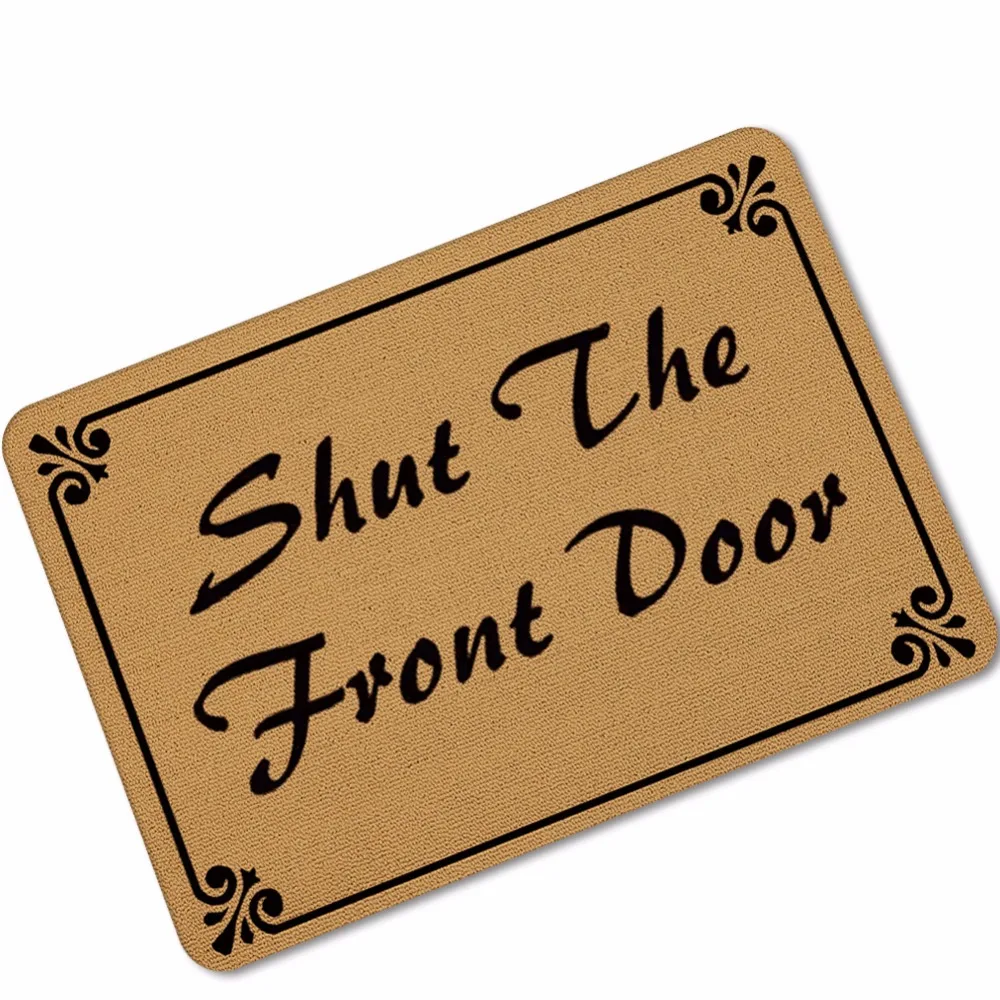cheap shut the front door mat words Welcome Home Mat Yoga antislip Kitten Doormat for Entrance Door Bedroom Mats outdoor carpet