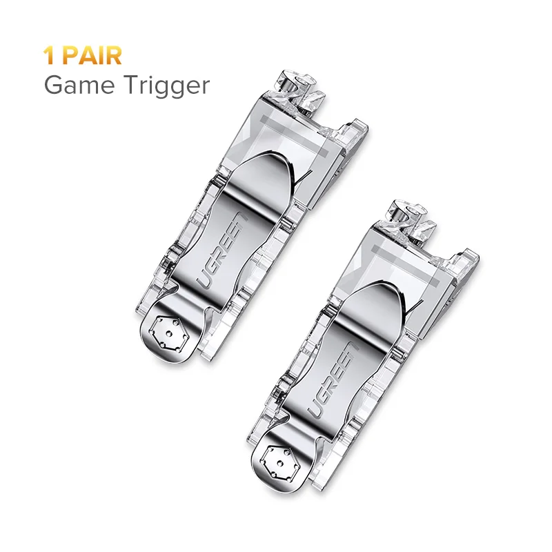 Game Trigger 2pcs Ugreen мобильный игровой контроллер геймпад триггер Aim Кнопка L1R1 джойстик для шутеров для IPhone Android телефон игровой коврик аксессуары - Цвет: Game Trigger 2pcs