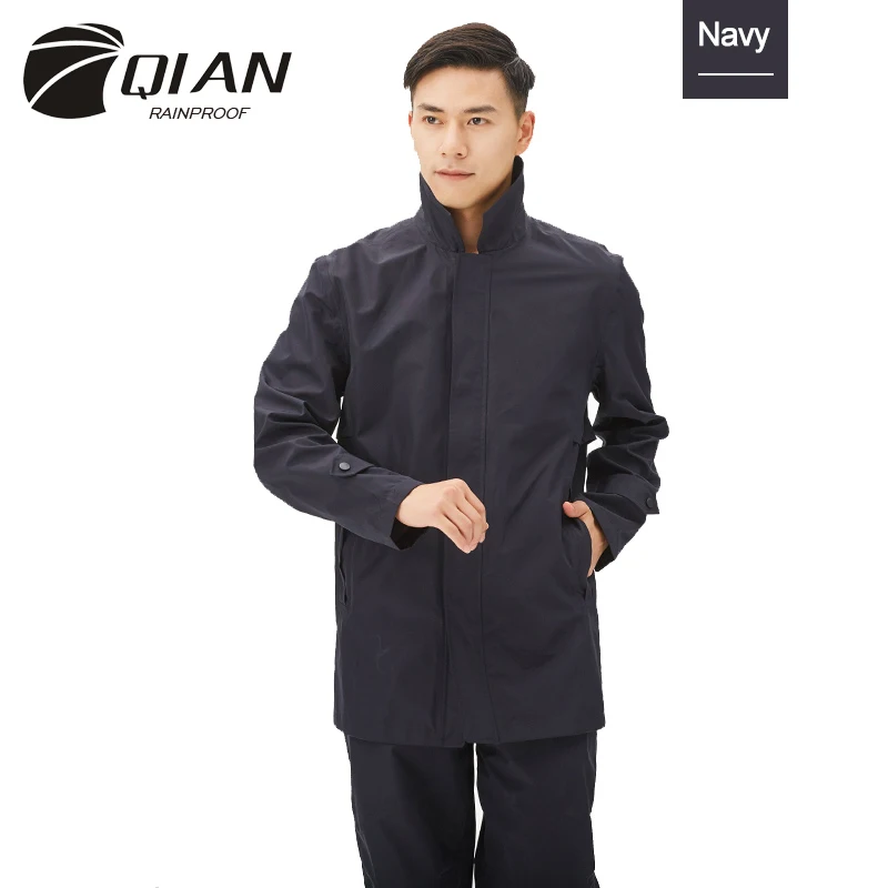 

QIAN RAINPROOF Impermeable Waterproof Rain Jacket Outdoor Raincoat Woman/Man Hiking Camping Rain Coat Rainwear Rain Gear