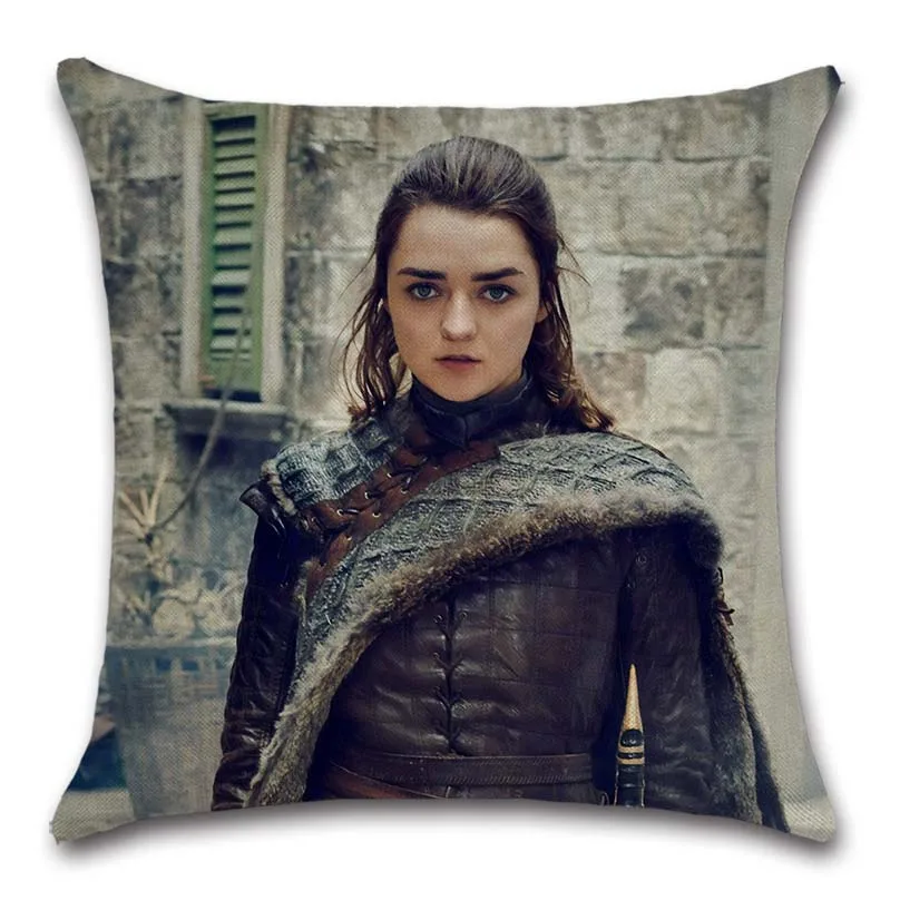 Arya Cersei Daenerys Игра престолов Подушка с изображением женщины чехол декоративный стул сиденье автомагазин диван декоративная наволочка домашний дом спальня